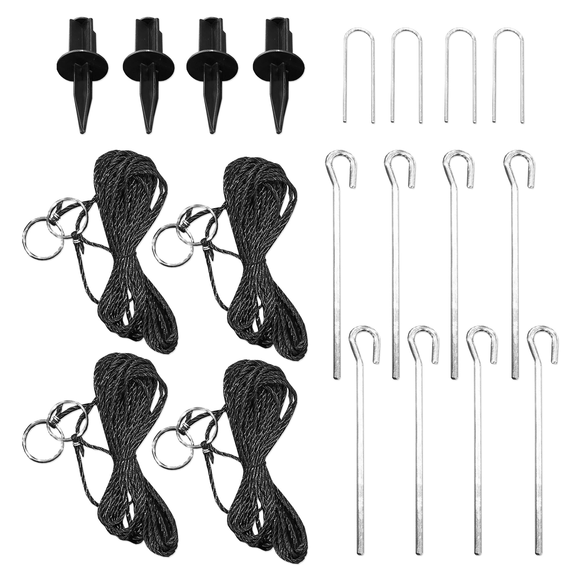 CROSSNET® Replacement Tension Cord Spikes with Ropes