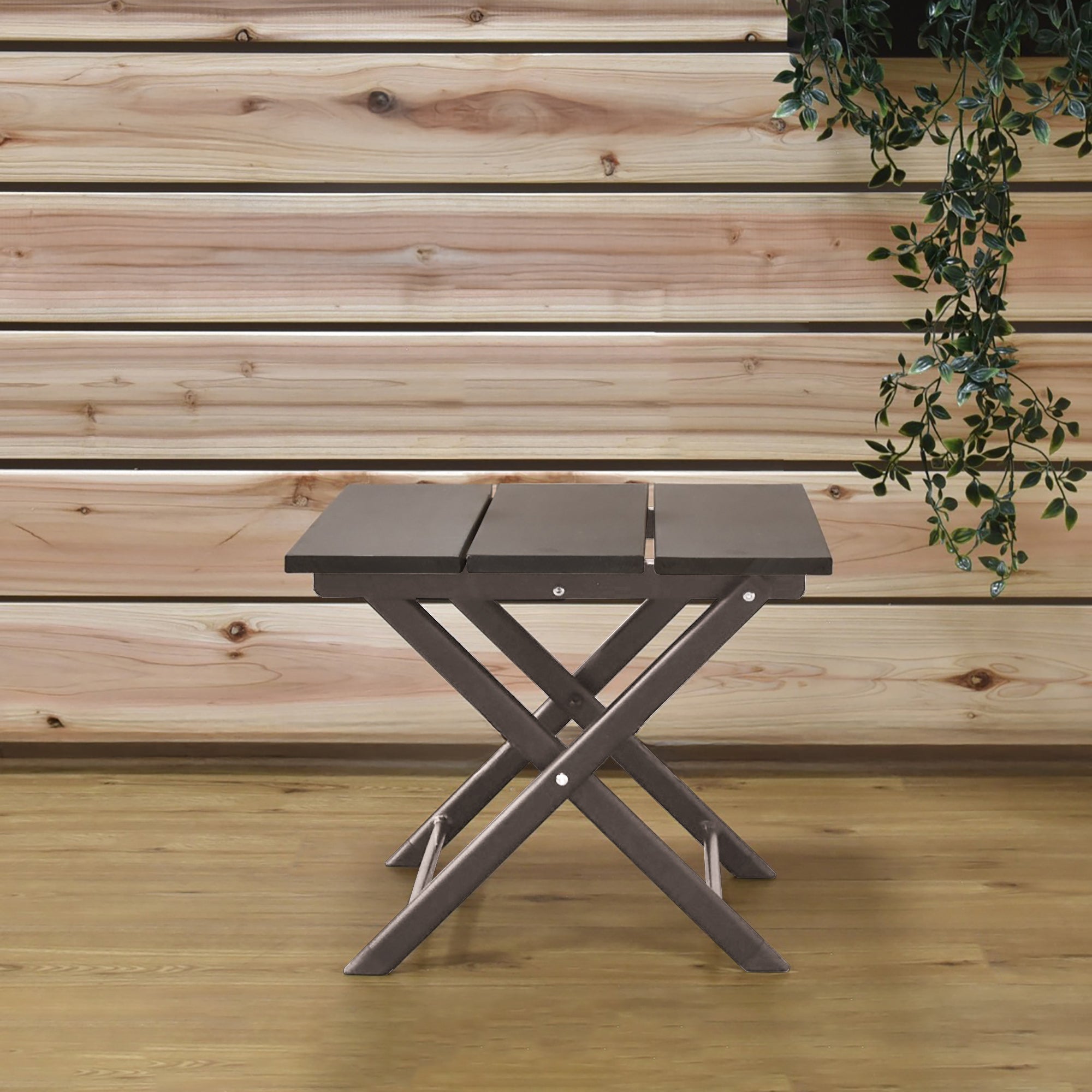Coral Springs Aluminum Side Table - Taupe