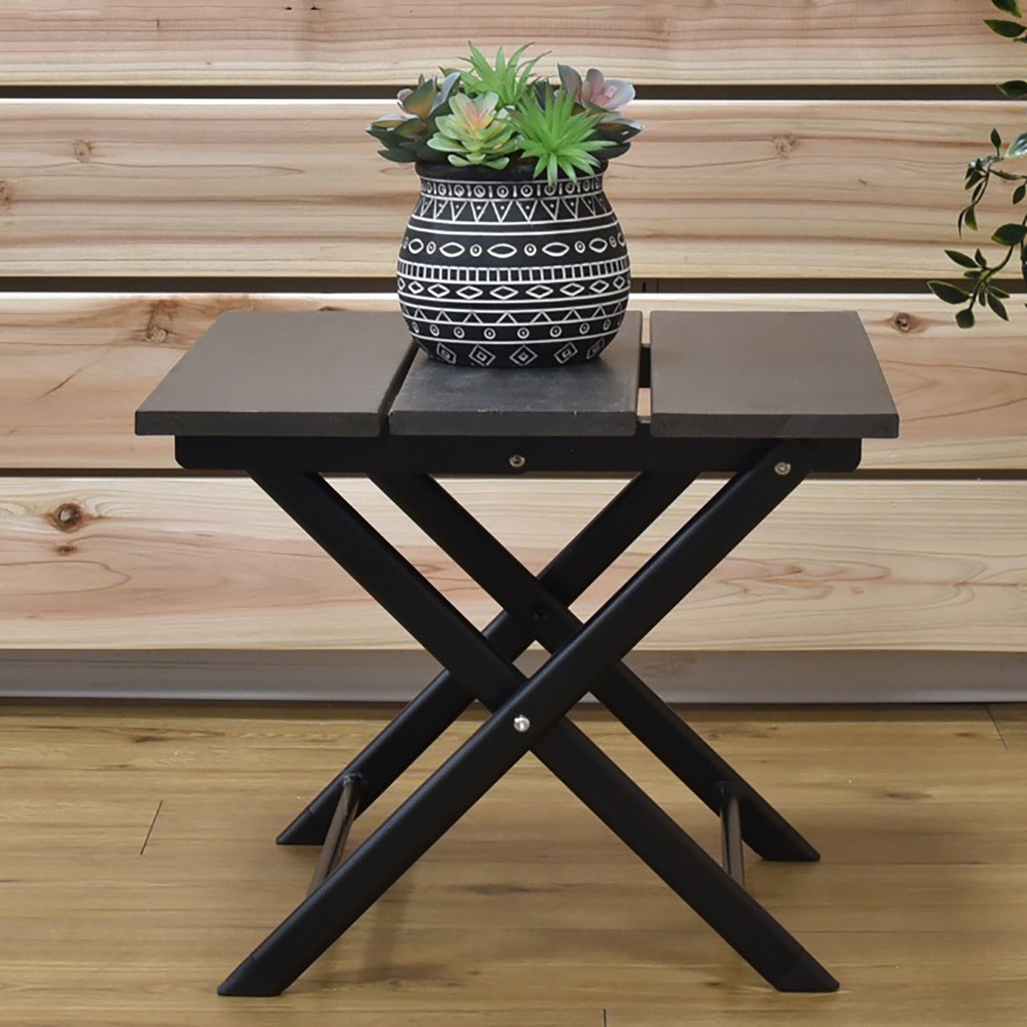 Coral Springs Aluminum Side Table - Charcoal