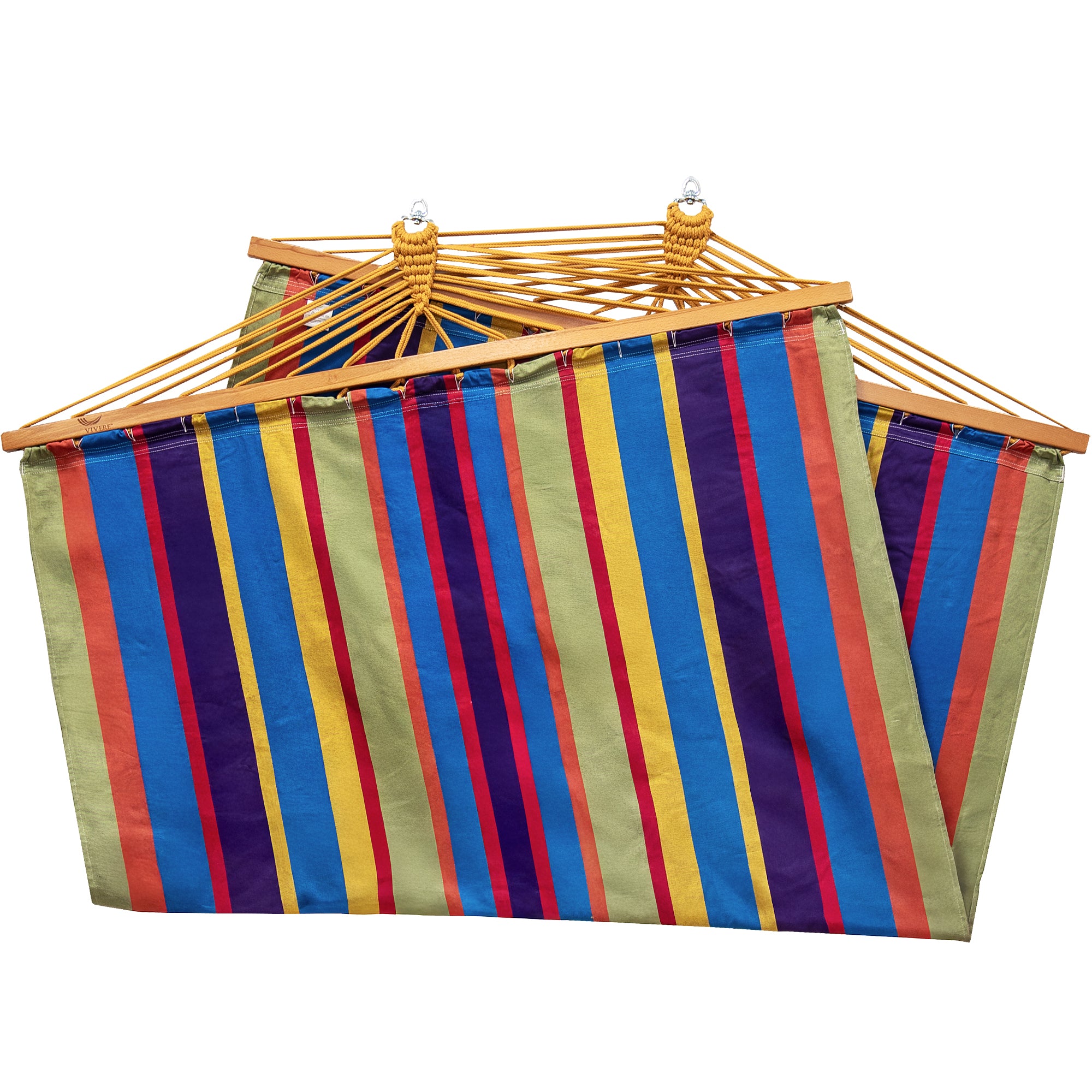 Cotton Spreader Bar Hammock - Tropical – Vivere USA