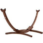 Solid Pine Arc Hammock Stand (10ft/305 cm) - Brown