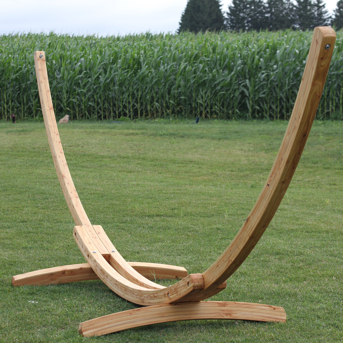 15ft Solid Pine Arc Hammock Stand – Vivere USA