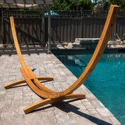 Solid Pine Arc Hammock Stand (15ft/455cm) - Natural