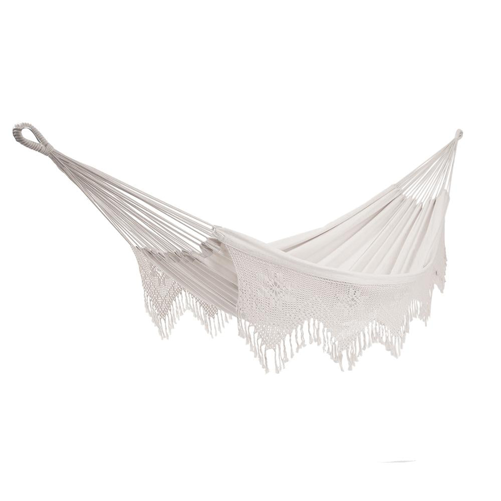 Deluxe Brazilian Style Cotton Hammock (Double) - Natural
