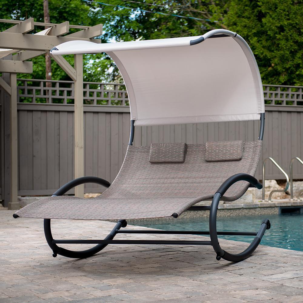 Double Chaise Steel Rocker - Sienna