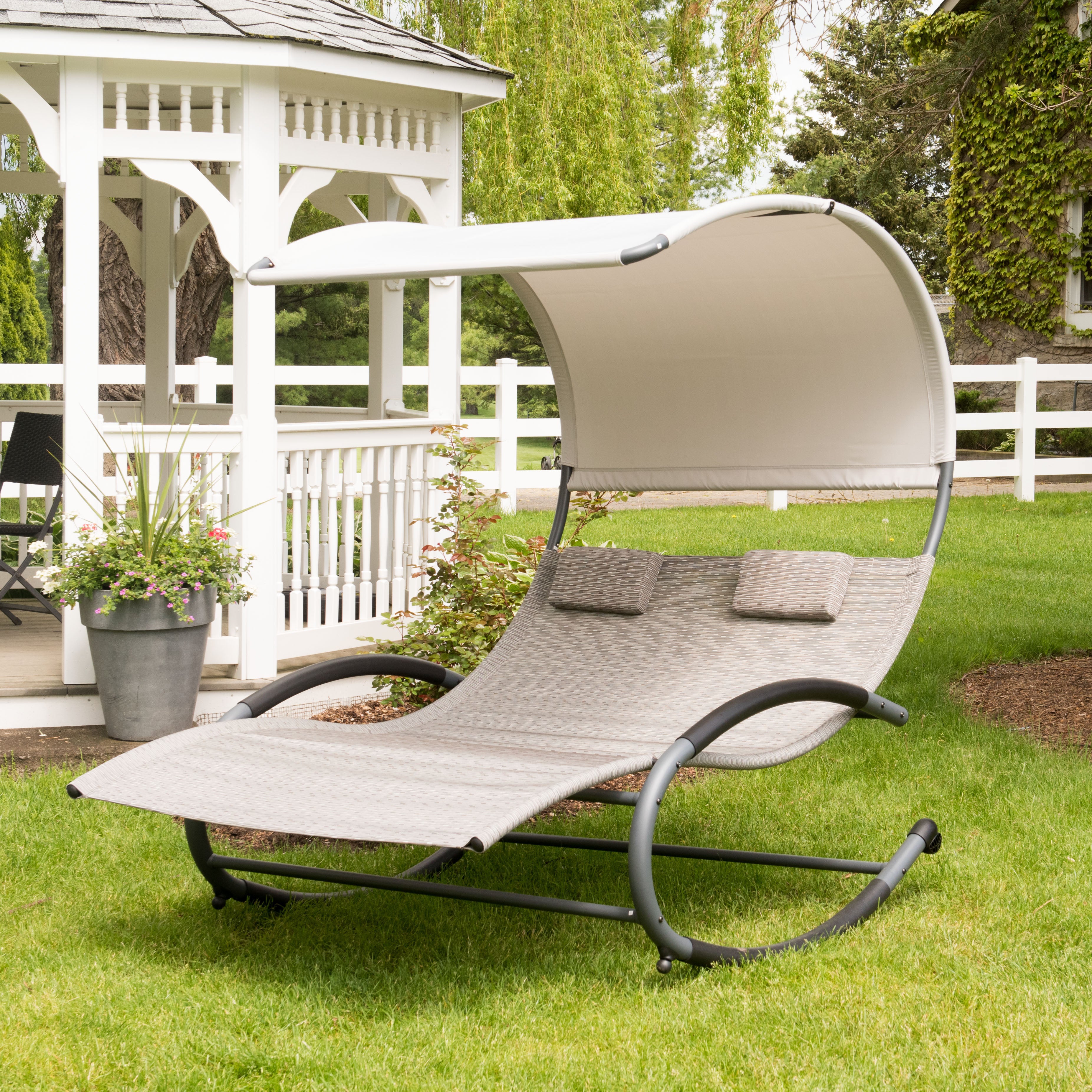 Double Chaise Steel Rocker - Sienna