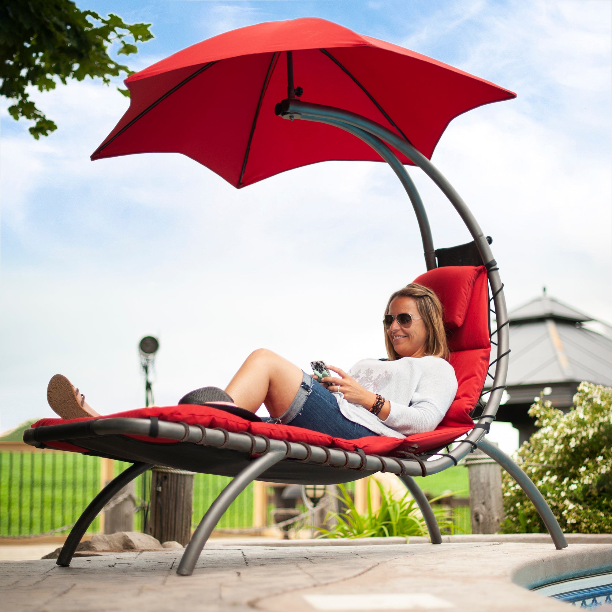 The Original Dream Lounger™ - Cherry Red