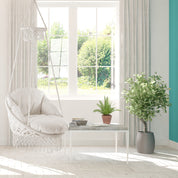 Deluxe Macrame Chair With Fringe - White