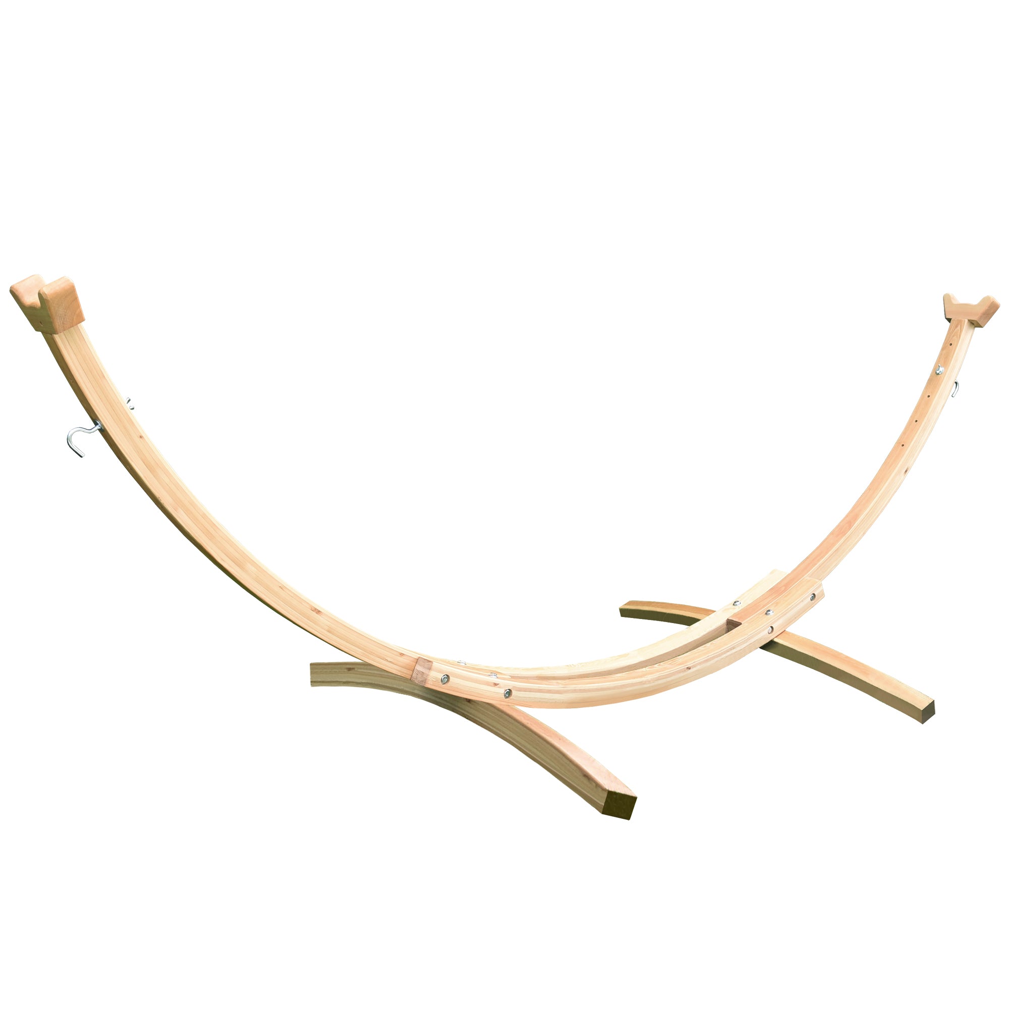 Solid Pine Arc Hammock Stand (10ft/305 cm) - Natural – Vivere USA