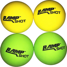 Load image into Gallery viewer, RampShot Authentic Replacement Balls - 2 Green and 2 Yellow for RampShot Game
