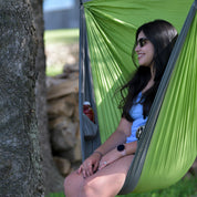 Parachute Hammock Chair - Apple & Storm