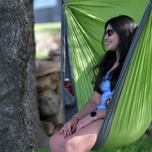 Load image into Gallery viewer, Parachute Hammock Chair - Apple &amp; Storm
