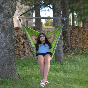 Parachute Hammock Chair - Apple & Storm