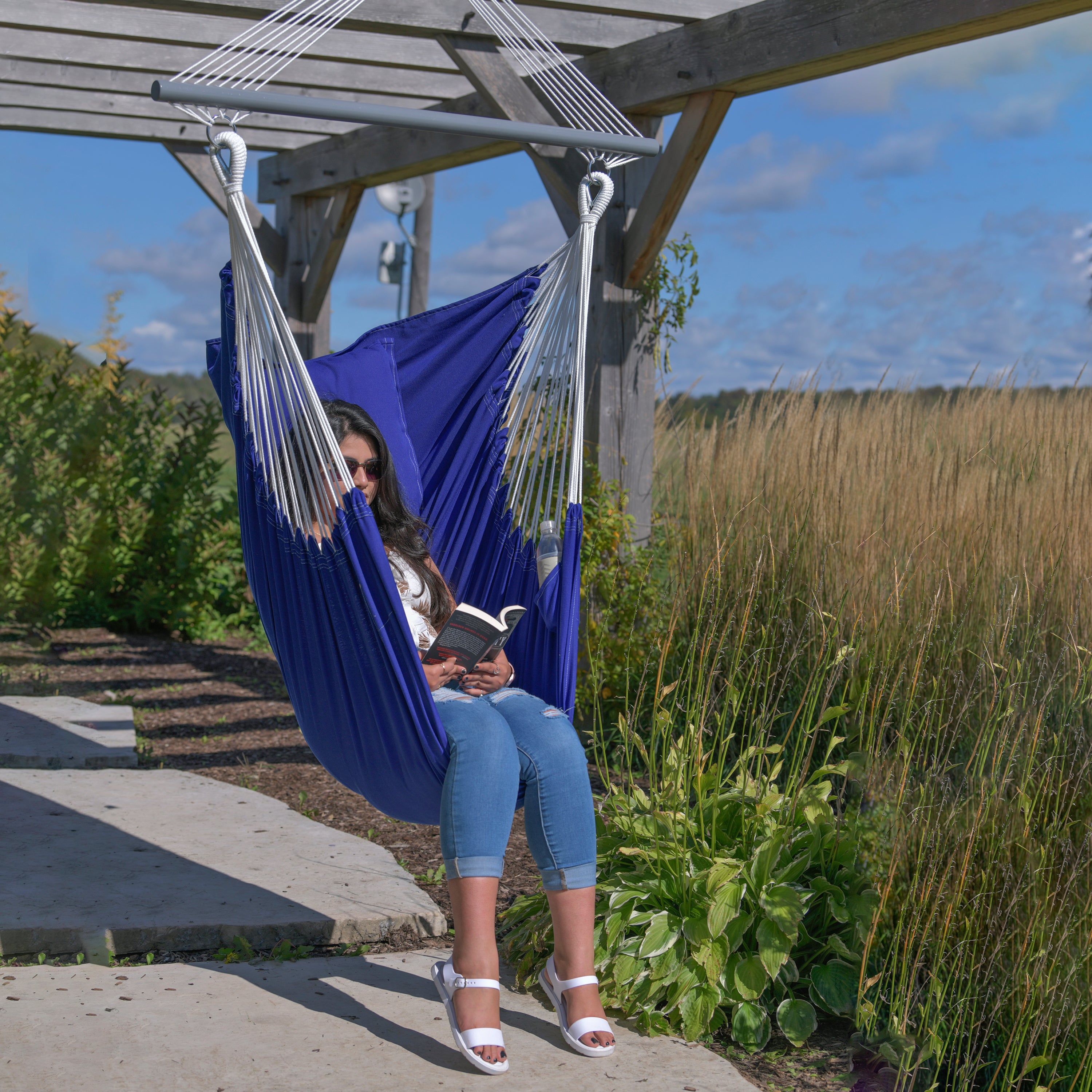 Polyester Hammock Chair - Royal Blue