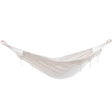 Load image into Gallery viewer, Brazilian Style Cotton Hammock - Natural with Fringe
