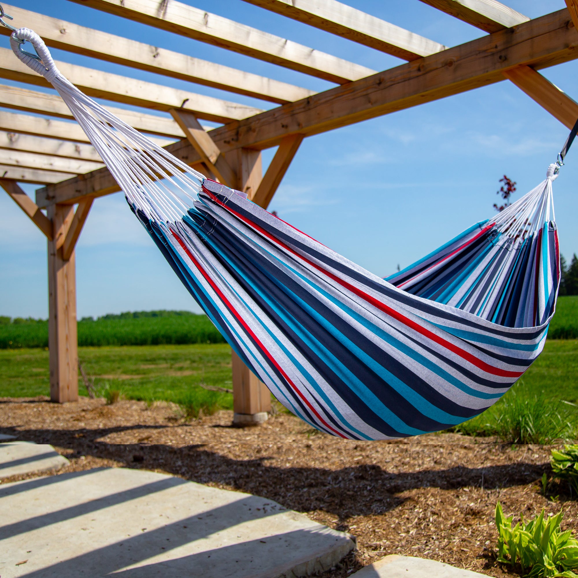 Brazilian Style Cotton Hammock - Denim