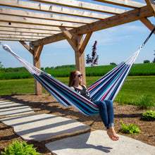 Load image into Gallery viewer, Brazilian Style Cotton Hammock - Denim
