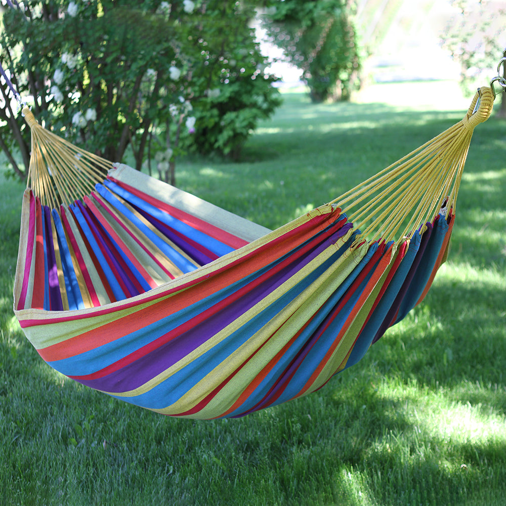 Brazilian Style Cotton Hammock - Tropical