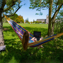 Load image into Gallery viewer, Brazilian Style Cotton Hammock - Tropical
