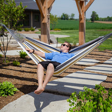 Load image into Gallery viewer, Brazilian Style Cotton Hammock - Desert Moon
