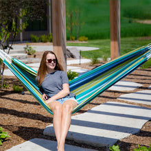 Load image into Gallery viewer, Brazilian Style Cotton Hammock - Cayo Reef
