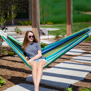 Brazilian Style Cotton Hammock - Cayo Reef