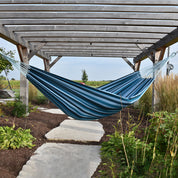 Brazilian Style Cotton Hammock - Blue Lagoon