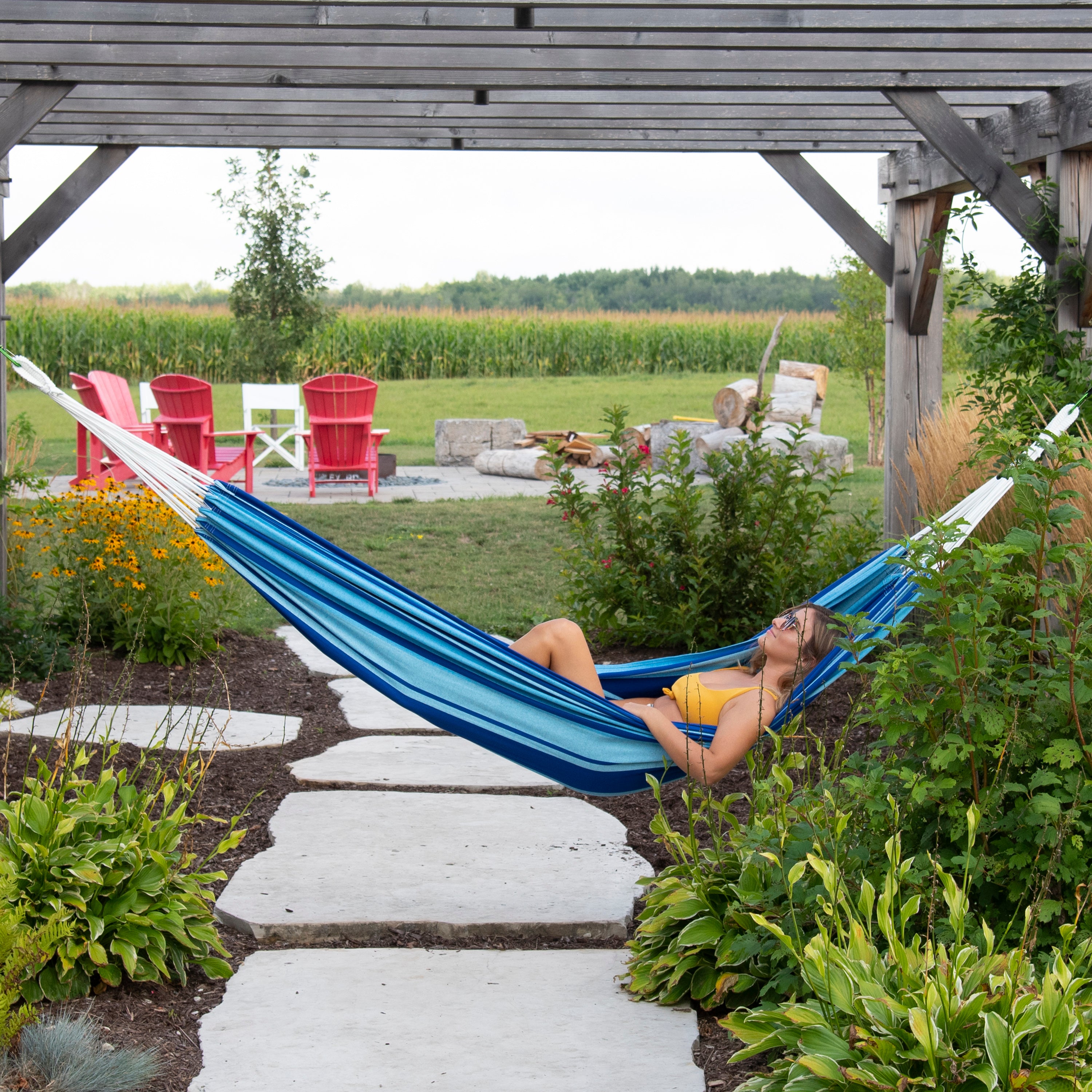 Brazilian Style Cotton Hammock - Island Breeze