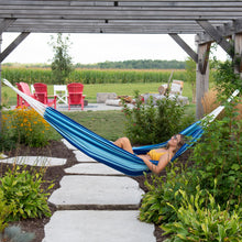 Load image into Gallery viewer, Brazilian Style Cotton Hammock - Island Breeze
