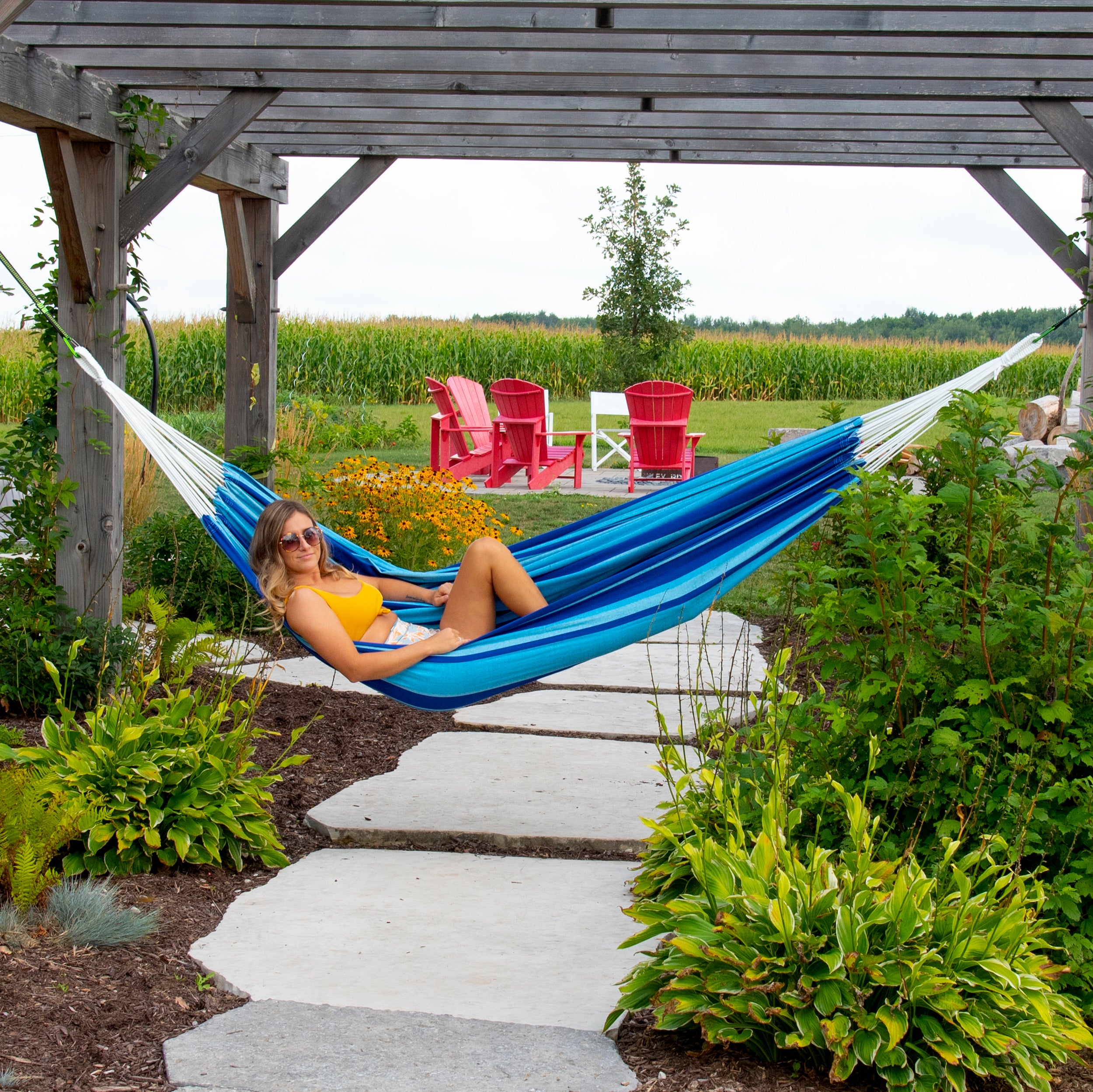 Brazilian Style Cotton Hammock - Island Breeze