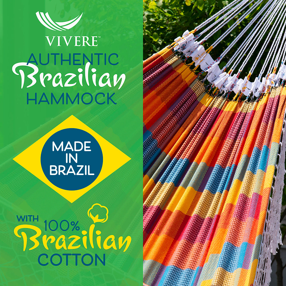 Authentic Brazilian Tropical Hammock - Carnival