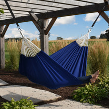 Load image into Gallery viewer, Brazilian Style Polyester Hammock - Royal Blue
