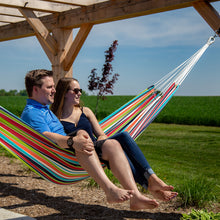 Load image into Gallery viewer, Brazilian Style Sunbrella Hammock - Carousel Confetti
