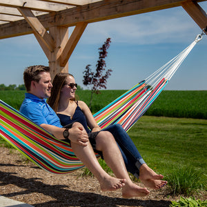 Brazilian Style Sunbrella Hammock - Carousel Confetti