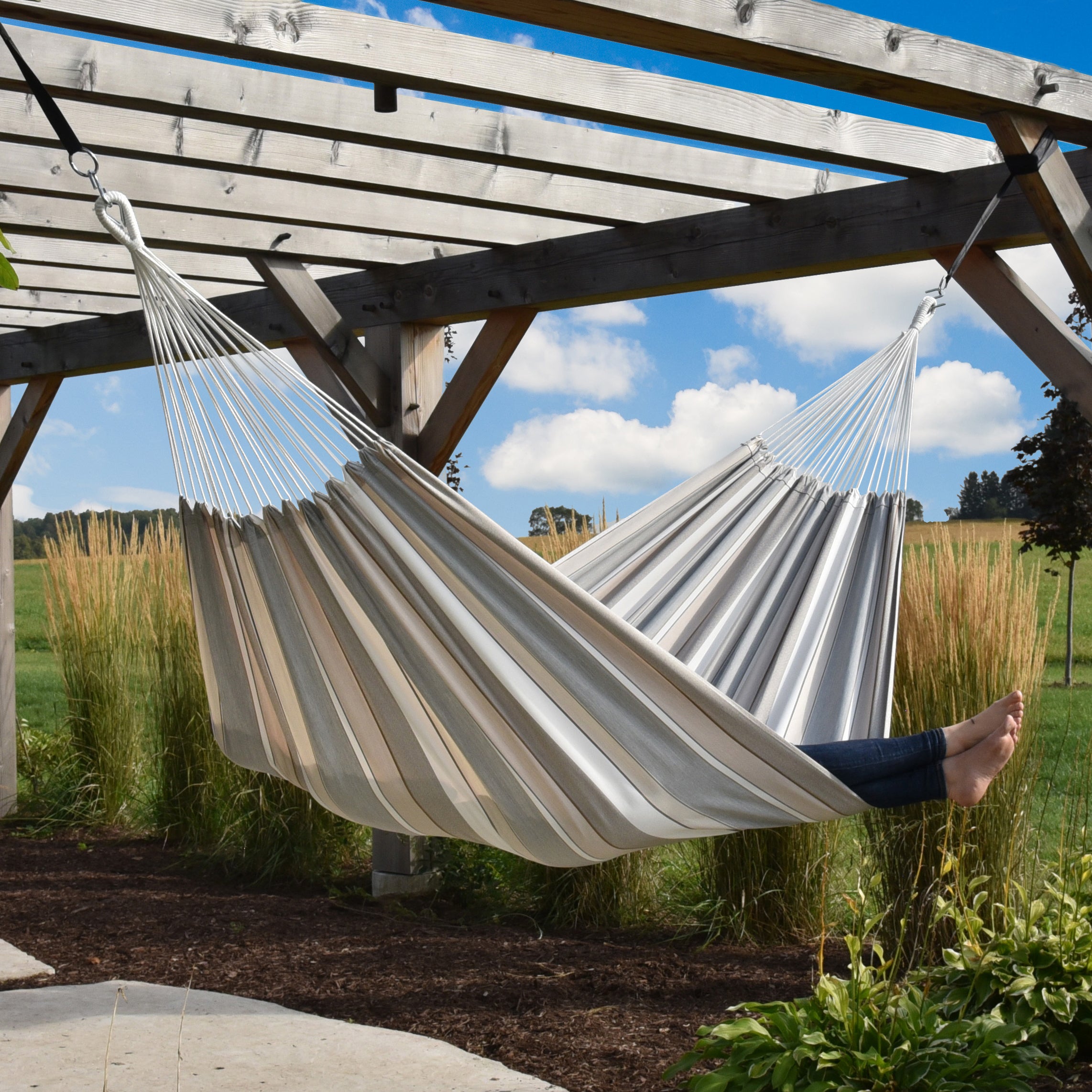 Brazilian Style Sunbrella® Hammock - Dove