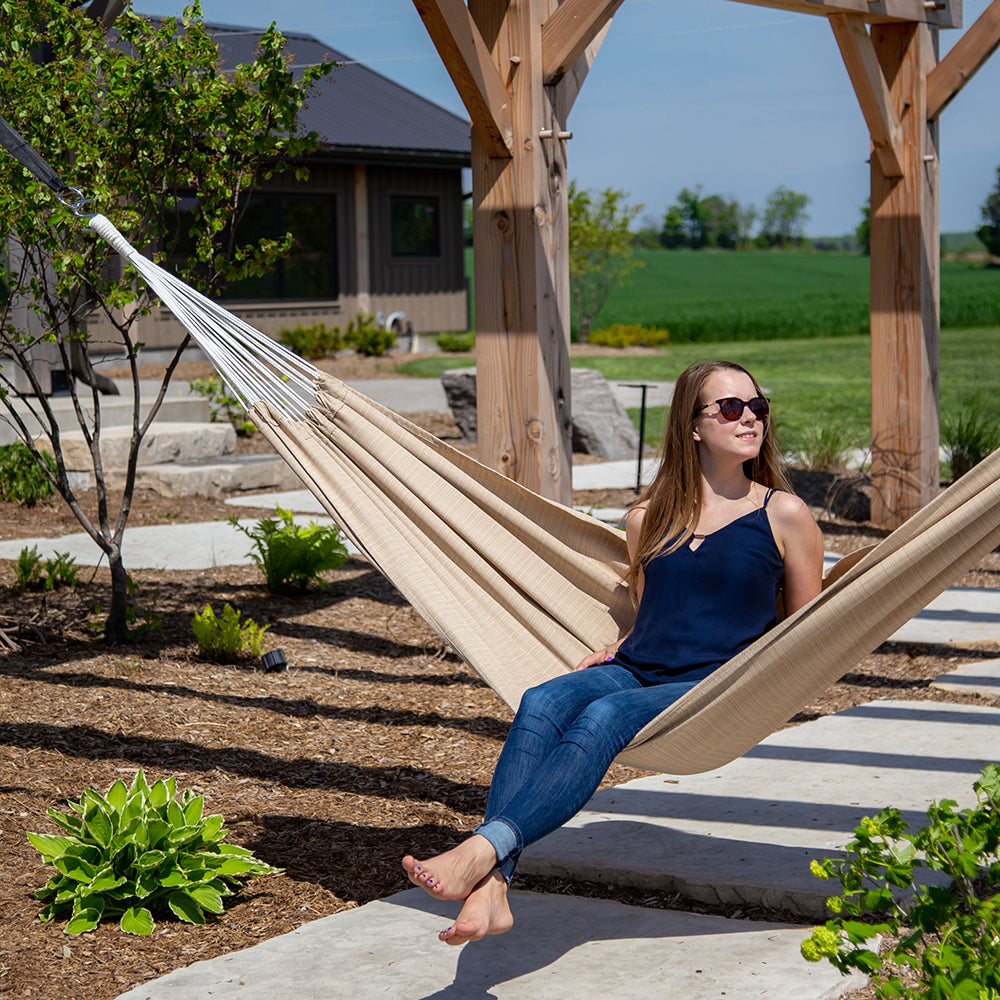 Brazilian Style Sunbrella® Hammock - Sand