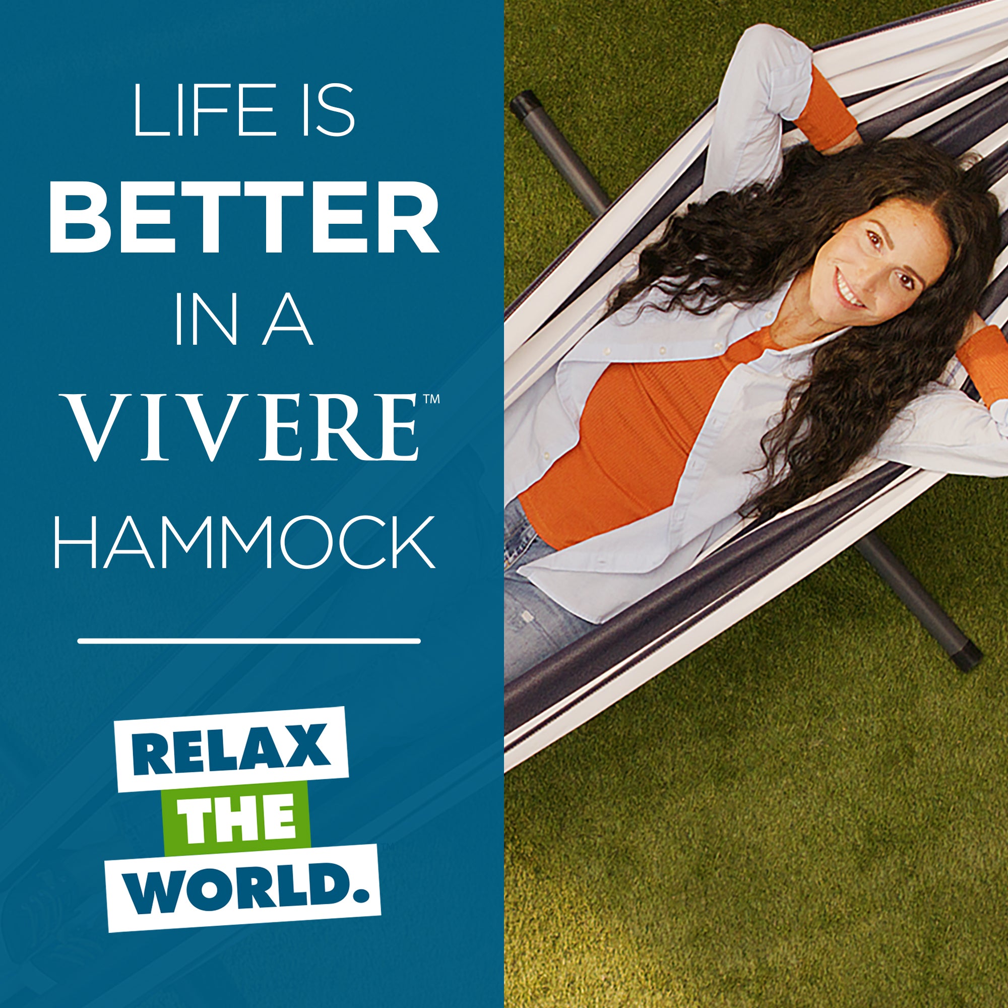 Brazilian Style Sunbrella® Hammock - Harbor