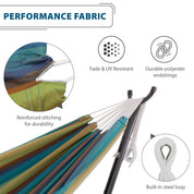 Brazilian Style Sunbrella® Hammock - Lagoon