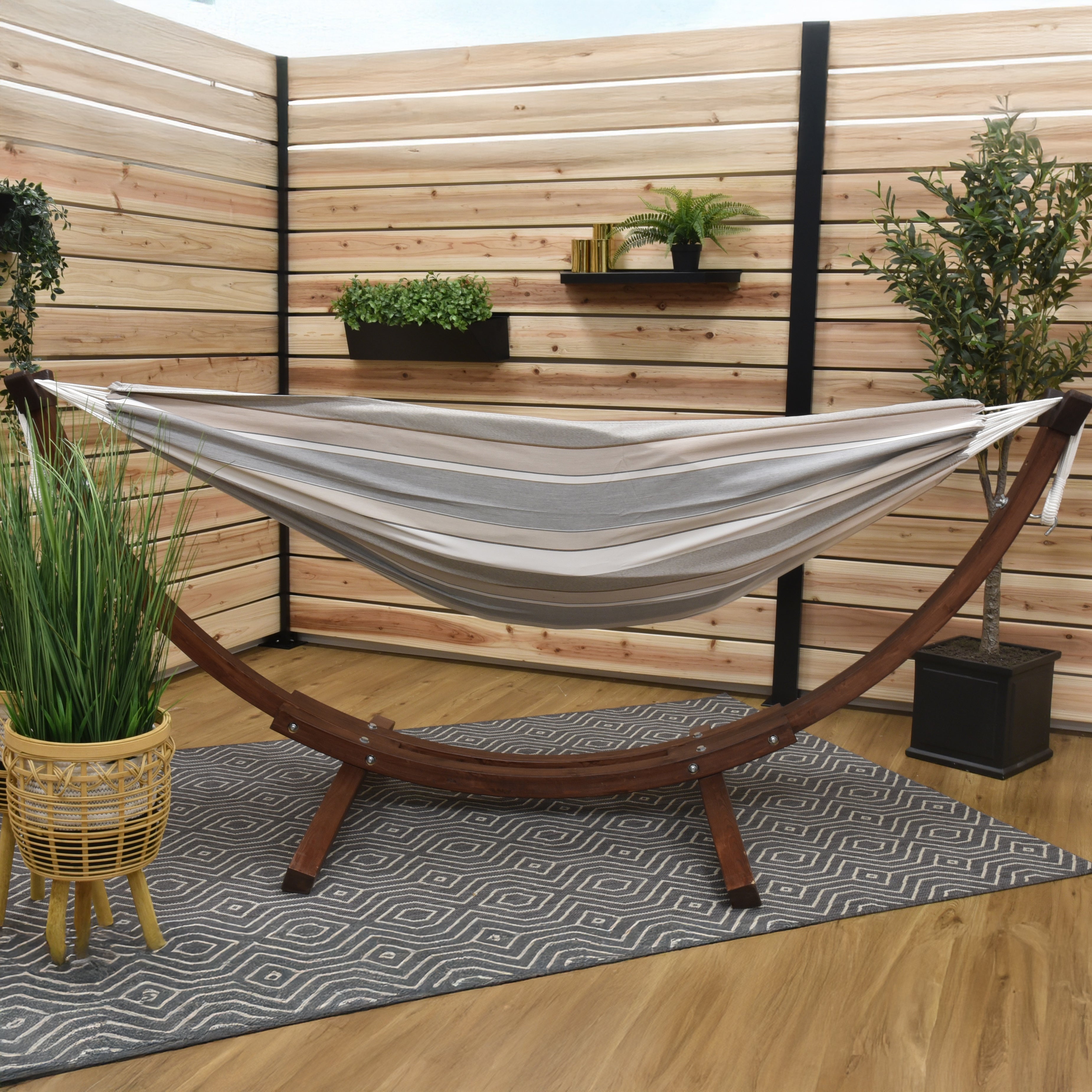 Brazilian Style Sunbrella® Hammock - Dove