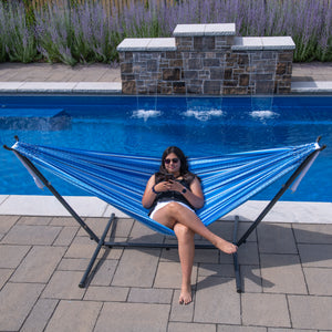 Latin Hammock with Stand (9ft/280cm) - Azul