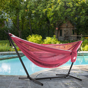 Double Mesh Hammock with Stand (9ft/280cm) - Rose & Celeste