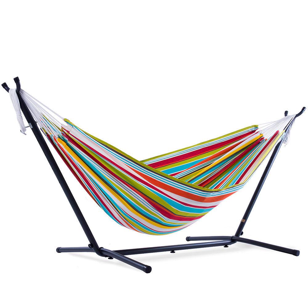 Double Polyester Hammock with Stand (9ft/280cm) - Ciao