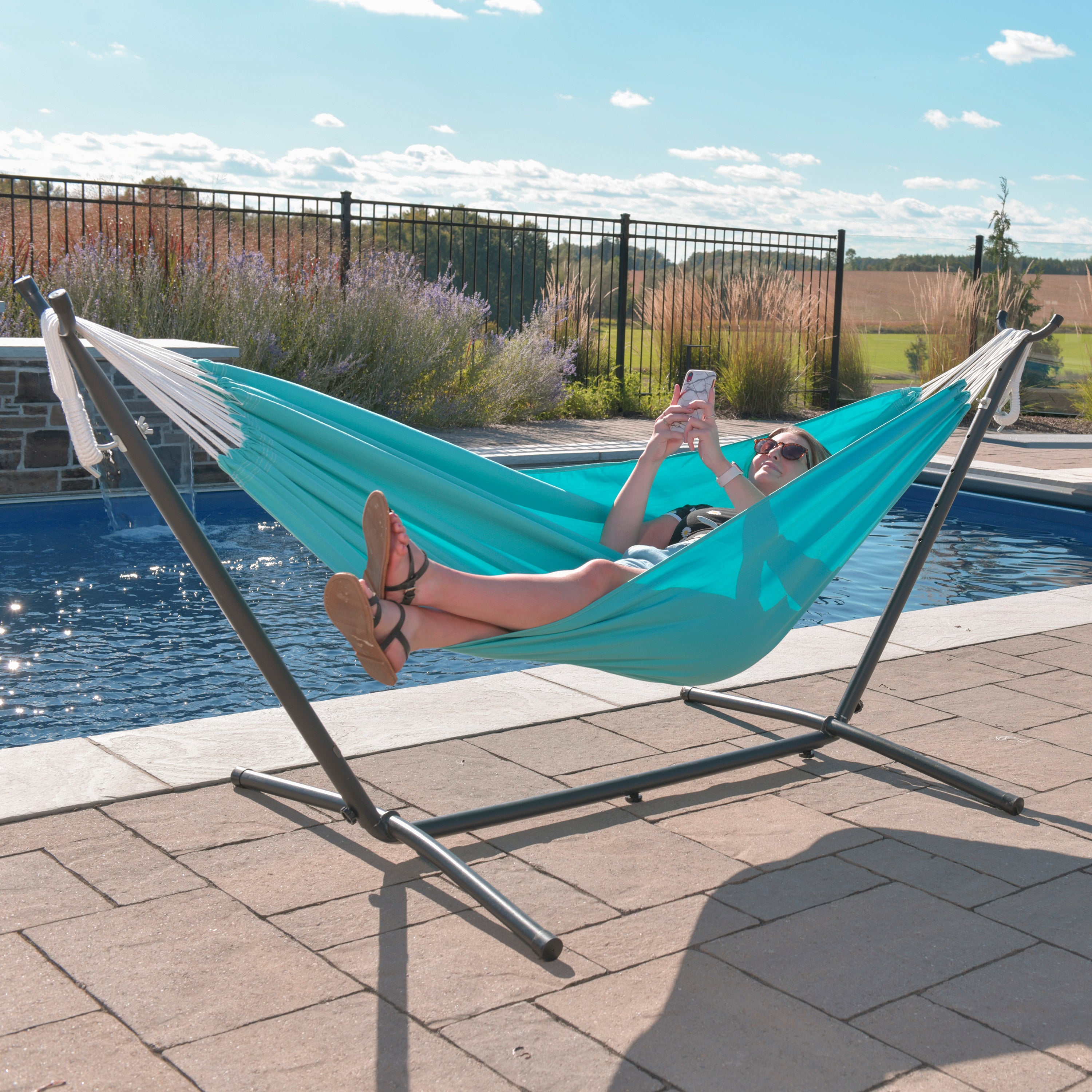 Brazilian Style Sunbrella® Hammock - Aruba