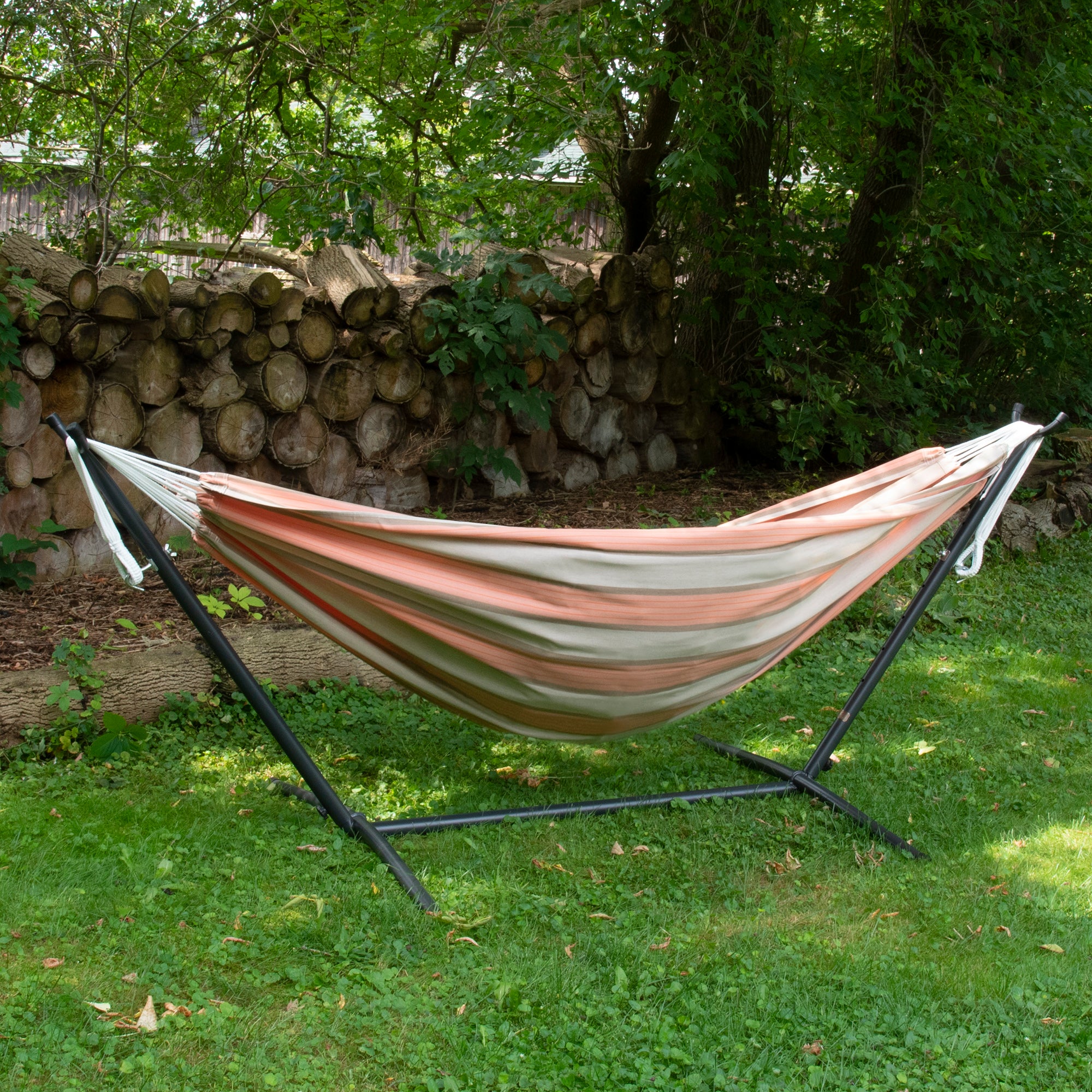 9ft Sunbrella Hammock with Stand Cameo