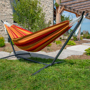 Double Sunbrella® Hammock with Stand (9ft/280cm) - Sunset