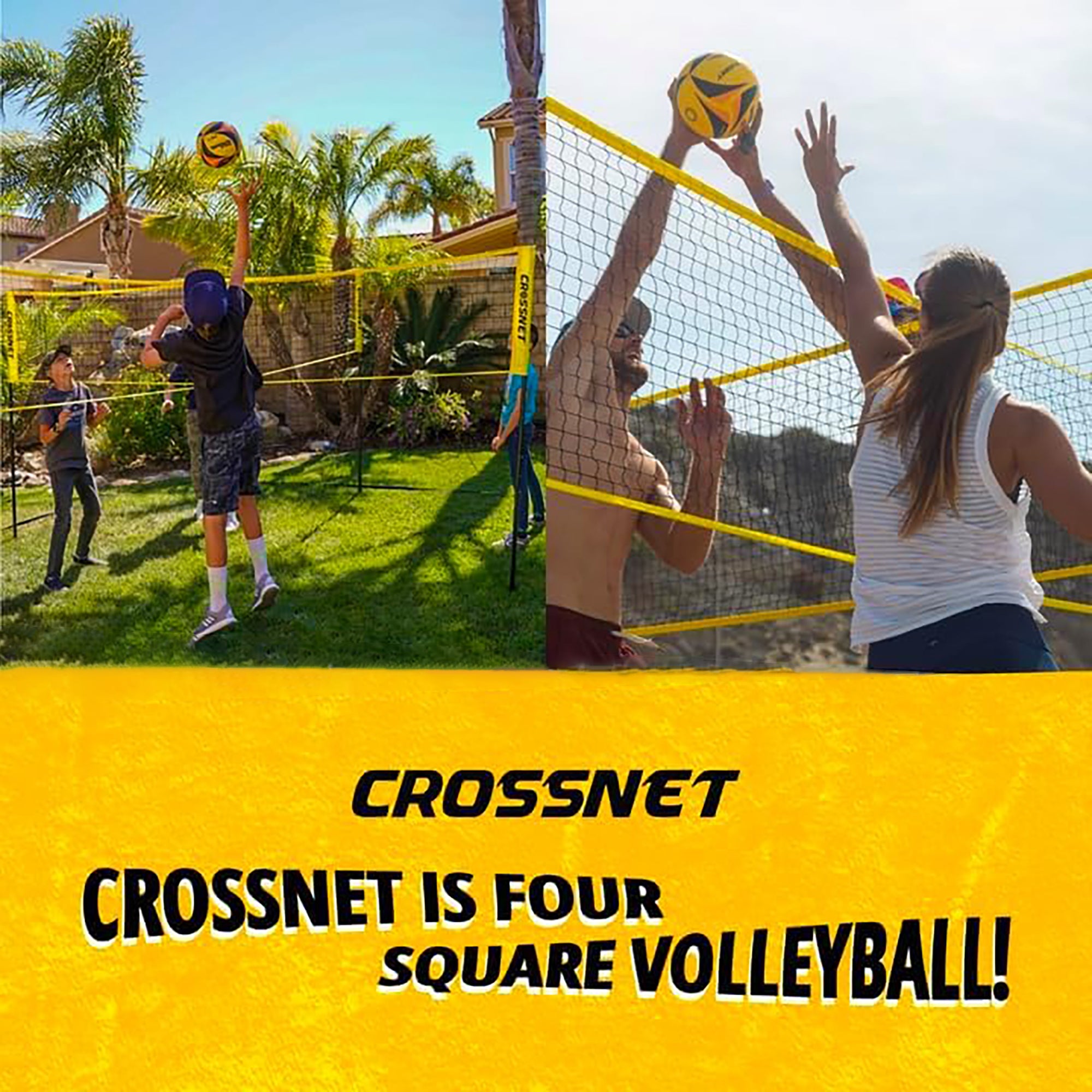 CROSSNET® 4-Square Volleyball Game – Vivere USA