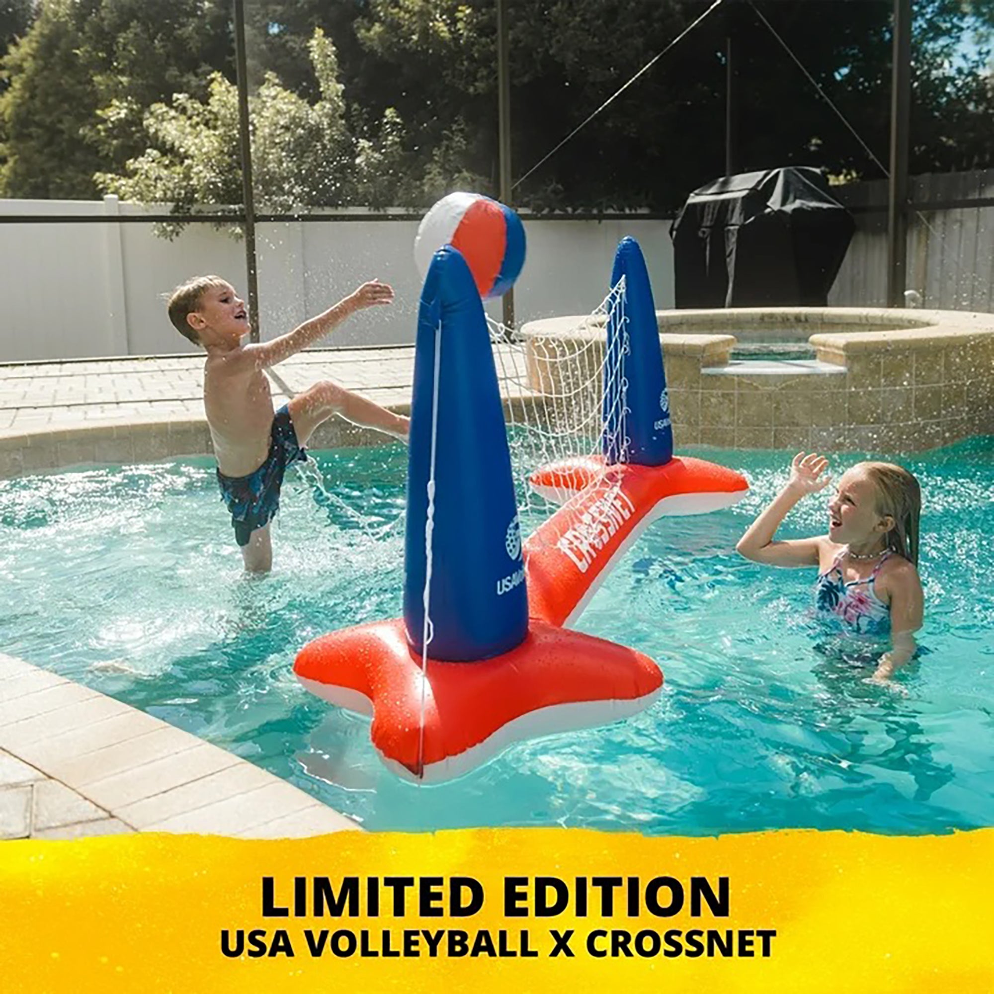 CROSSNET® USA Version Inflatable Volleyball Net