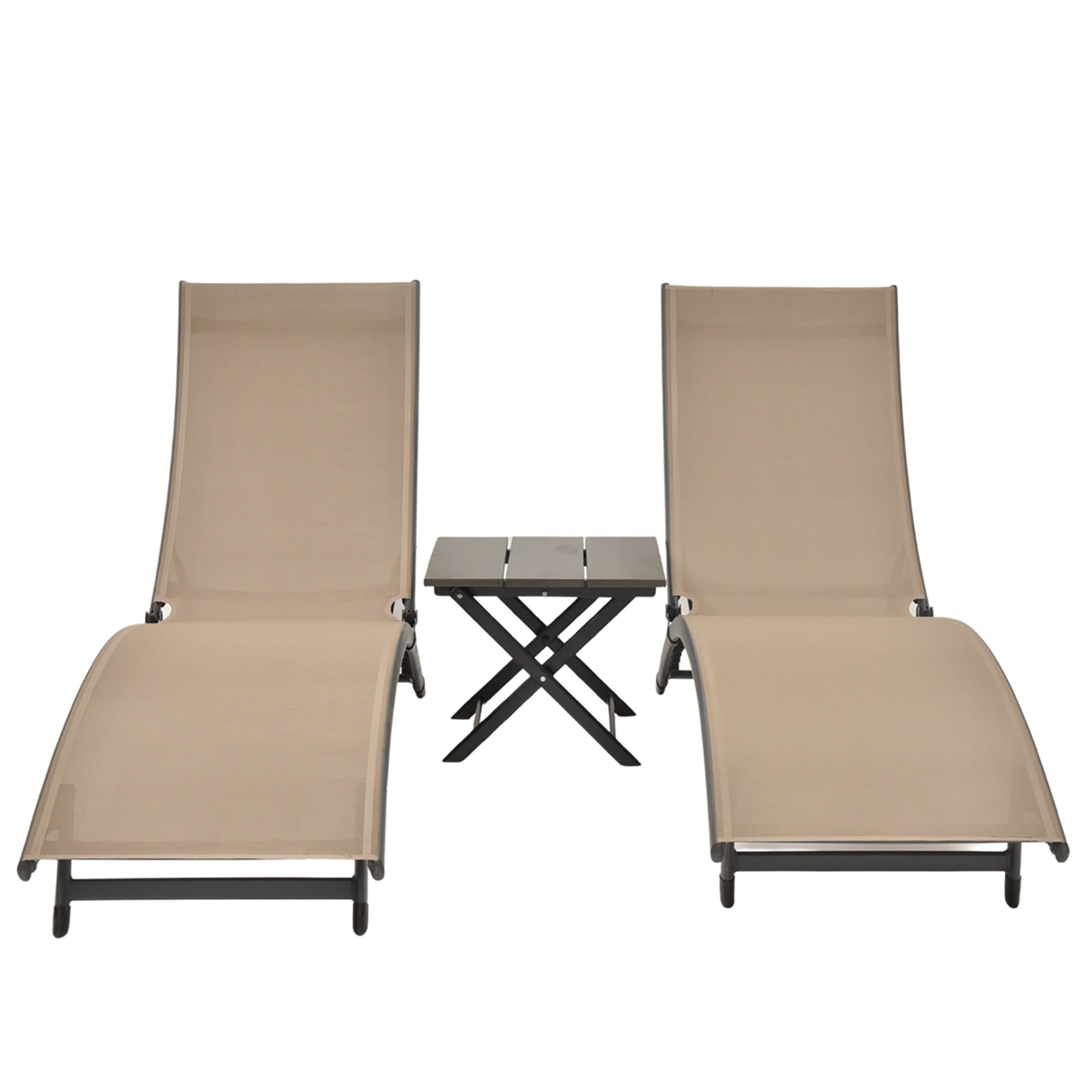 Coral Springs Phifer® & Aluminum Lounger Set (3pc) - Macchiato