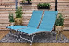 Load image into Gallery viewer, Clearwater 6 Position Aluminum Lounger 2 pc Set
