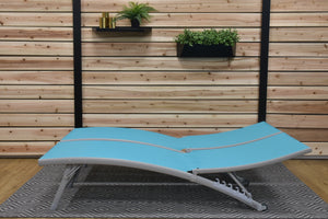 Clearwater 6 Position Aluminum Lounger 2 pc Set